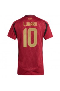 Fotbalové Dres Belgie Romelu Lukaku #10 Dámské Domácí Oblečení ME 2024 Krátký Rukáv